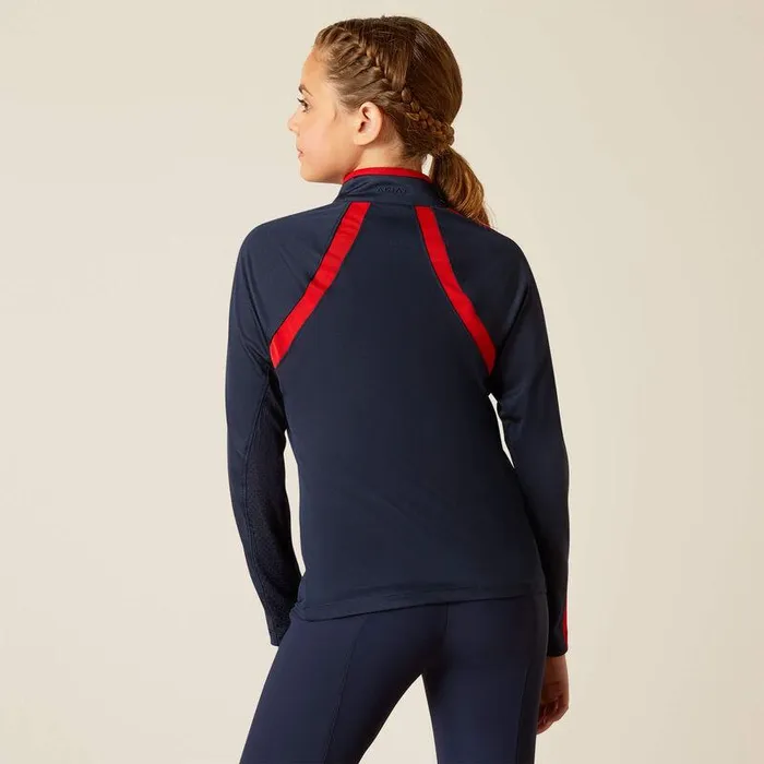 Kids TShirts and Polos Ariat Sunstopper 30 14 Zip Baselayer Navyt Kids TShirts and Polos Ariat Sunstopper 30 14 Zip Baselayer Navyt