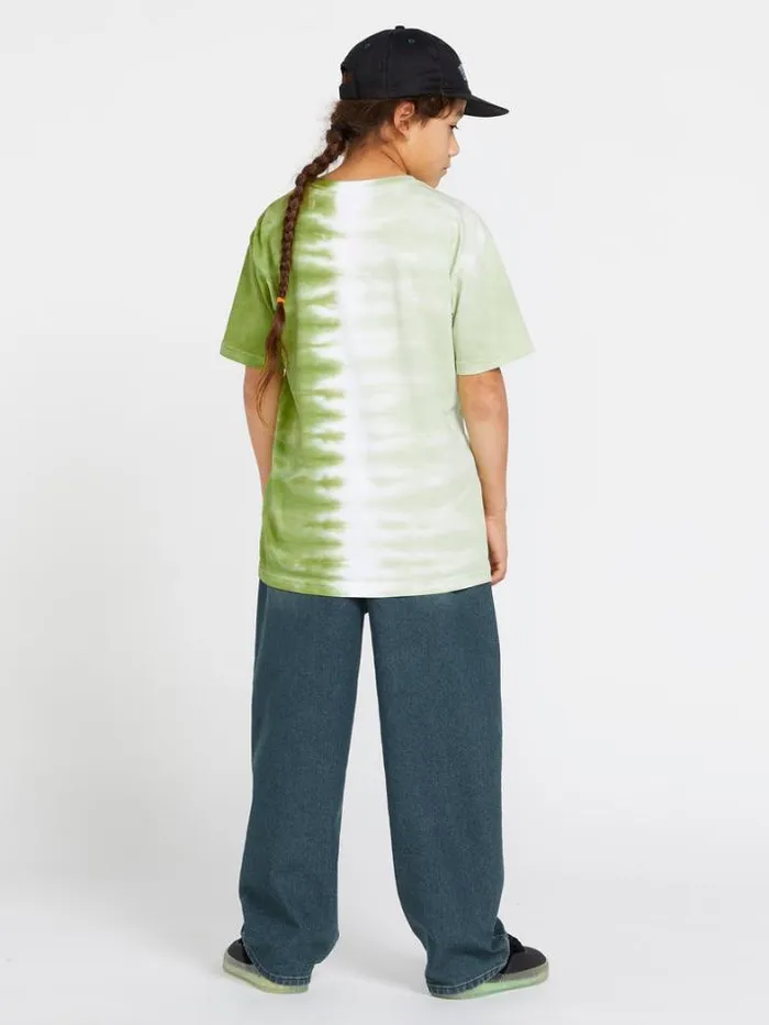 Kids TShirts and Tanks Volcom Big Boys Iconic Stone Plus Short Sleeve Tee 8211 Seaweed Green