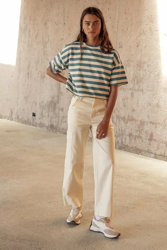 Kienna Cargo Pants In Cream Cream Women Bohme Pants