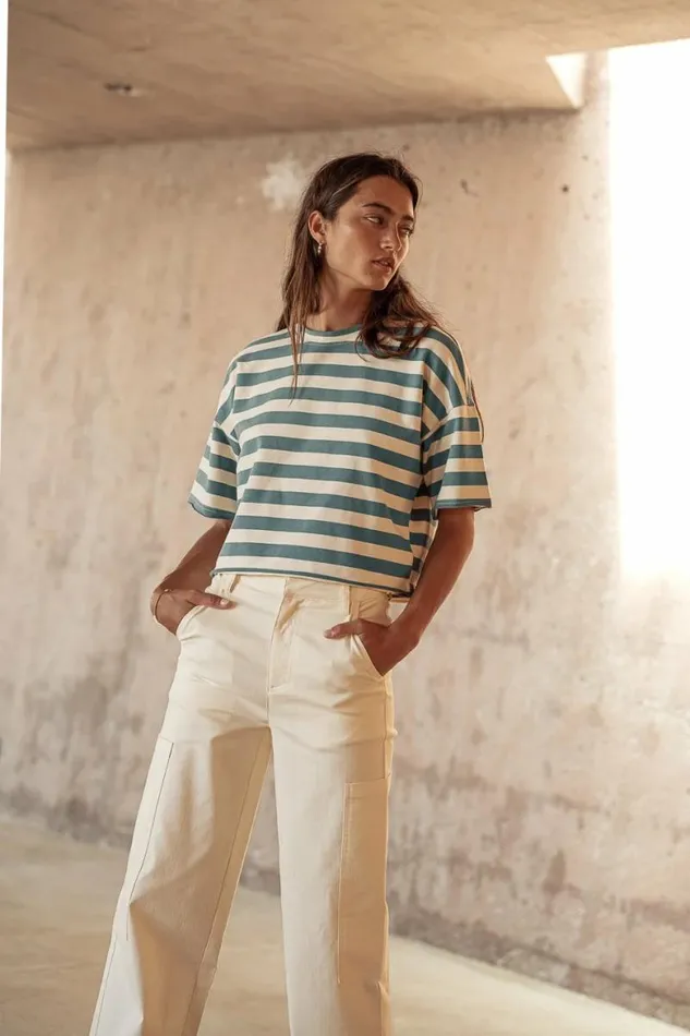 Kienna Cargo Pants In Cream Cream Women Bohme Pants