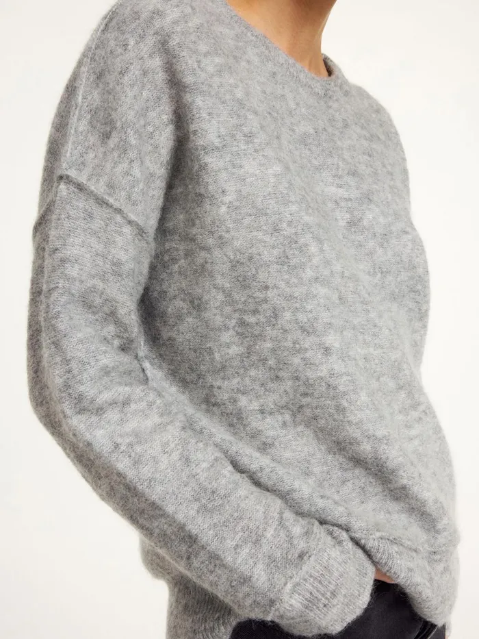 Knitwear Women By Malene Birger Biagiorms Sweater Grey Melange Knitwear Women By Malene Birger Biagiorms Sweater Grey Melange