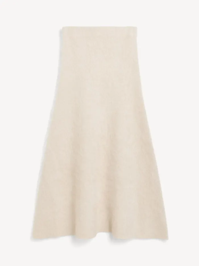 Knitwear Women By Malene Birger Christina Maxi Skirt Oyster Gray Knitwear Women By Malene Birger Christina Maxi Skirt Oyster Gray