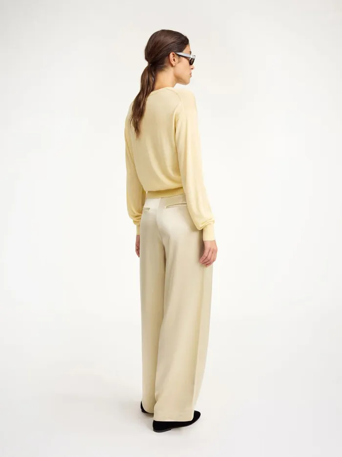 Knitwear Women By Malene Birger Mantea Sweater Sea Mist