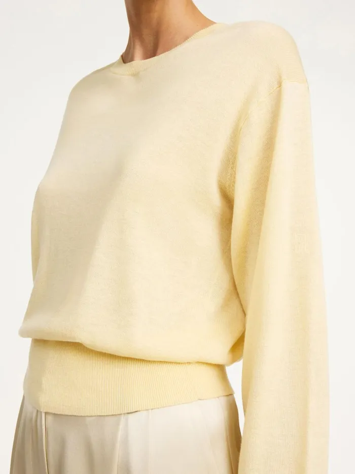 Knitwear Women By Malene Birger Mantea Sweater Sea Mist
