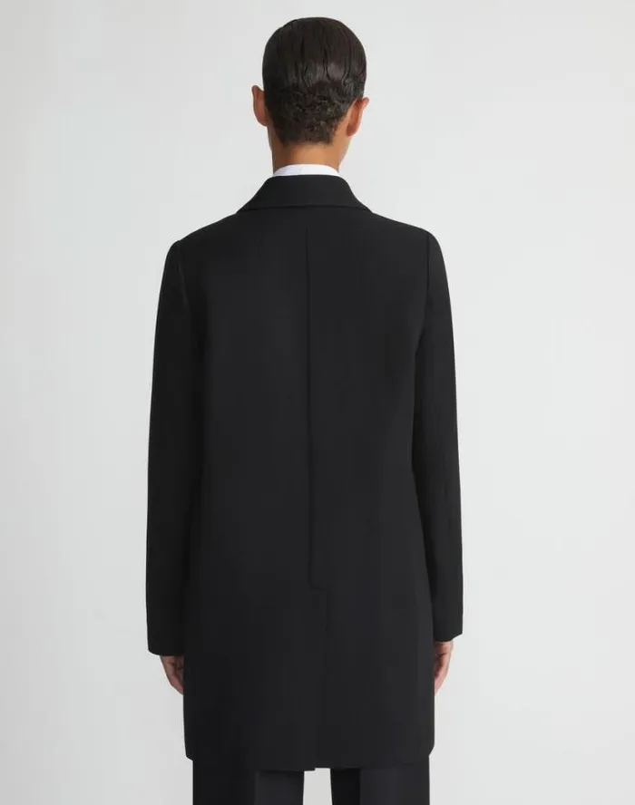 Lafayette 148 New York Responsible Finesse Crepe Shawl Collar Jacket Black Ready To Wear Jackets and Blazers