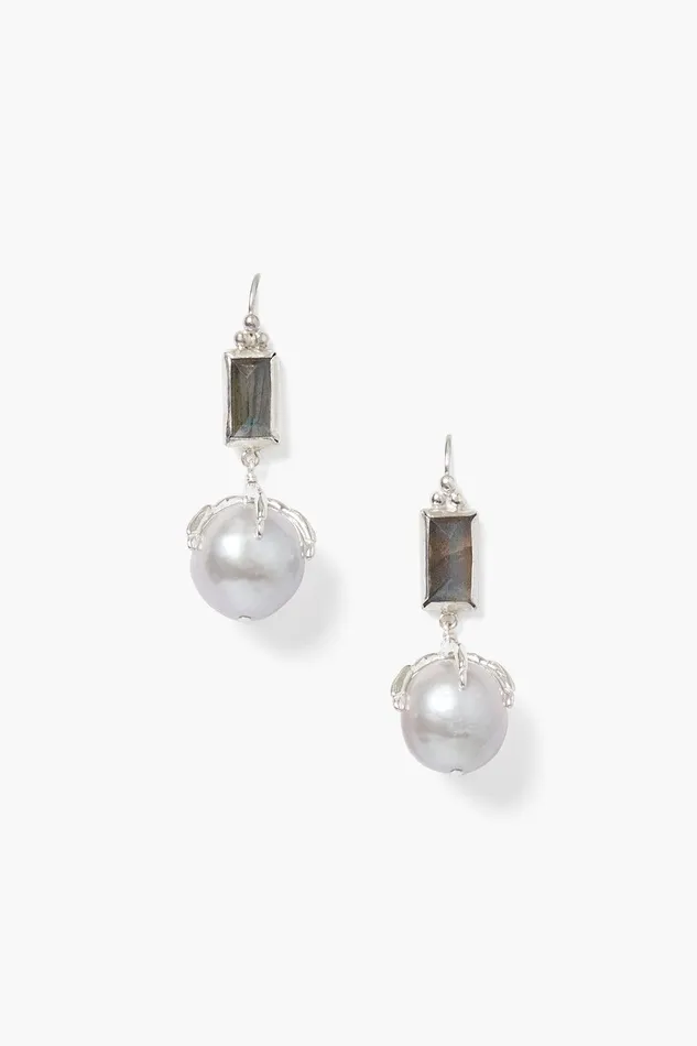 Lark Earrings Grey Pearl Mix Women Chan Luu Earrings
