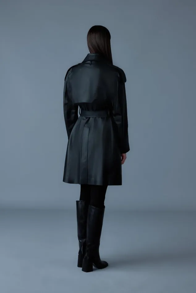 Leather Jackets Women Mackage MEDORA Luster Leather Threequarter Coat Black Leather Jackets Women Mackage MEDORA Luster Leather Threequarter Coat Black