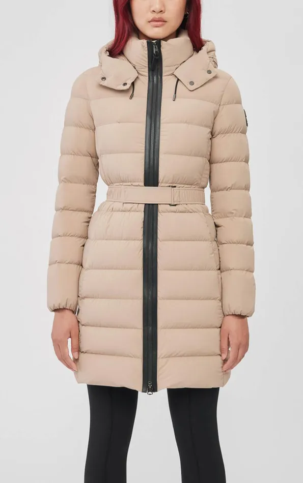 Light Down Jackets Women Mackage ASHLEY Stretch Light Down With Removable Hood Cream Light Down Jackets Women Mackage ASHLEY Stretch Light Down With Removable Hood Cream