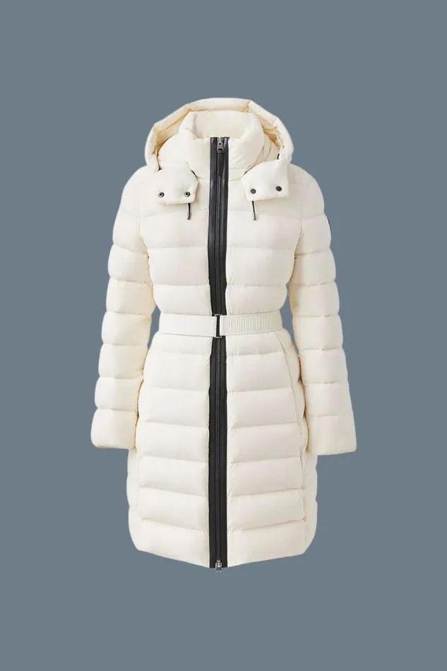 Light Down Jackets Women Mackage ASHLEY Stretch Light Down With Removable Hood Cream Light Down Jackets Women Mackage ASHLEY Stretch Light Down With Removable Hood Cream