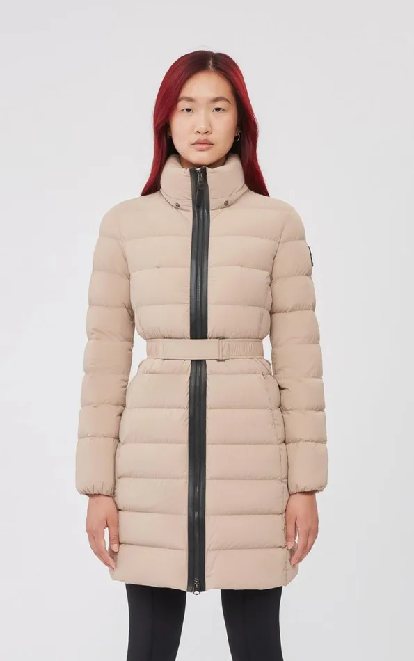 Light Down Jackets Women Mackage ASHLEY Stretch Light Down With Removable Hood Cream Light Down Jackets Women Mackage ASHLEY Stretch Light Down With Removable Hood Cream