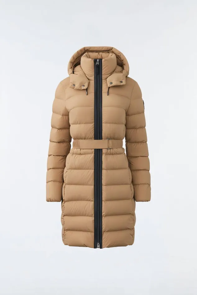 Light Down Jackets Women Mackage ASHLEY Stretch Light Down With Removable Hood Cream Light Down Jackets Women Mackage ASHLEY Stretch Light Down With Removable Hood Cream