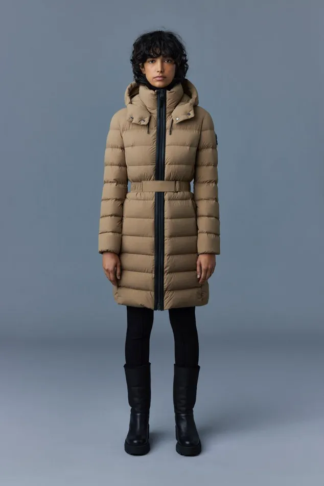 Light Down Jackets Women Mackage ASHLEY Stretch Light Down With Removable Hood Cream Light Down Jackets Women Mackage ASHLEY Stretch Light Down With Removable Hood Cream