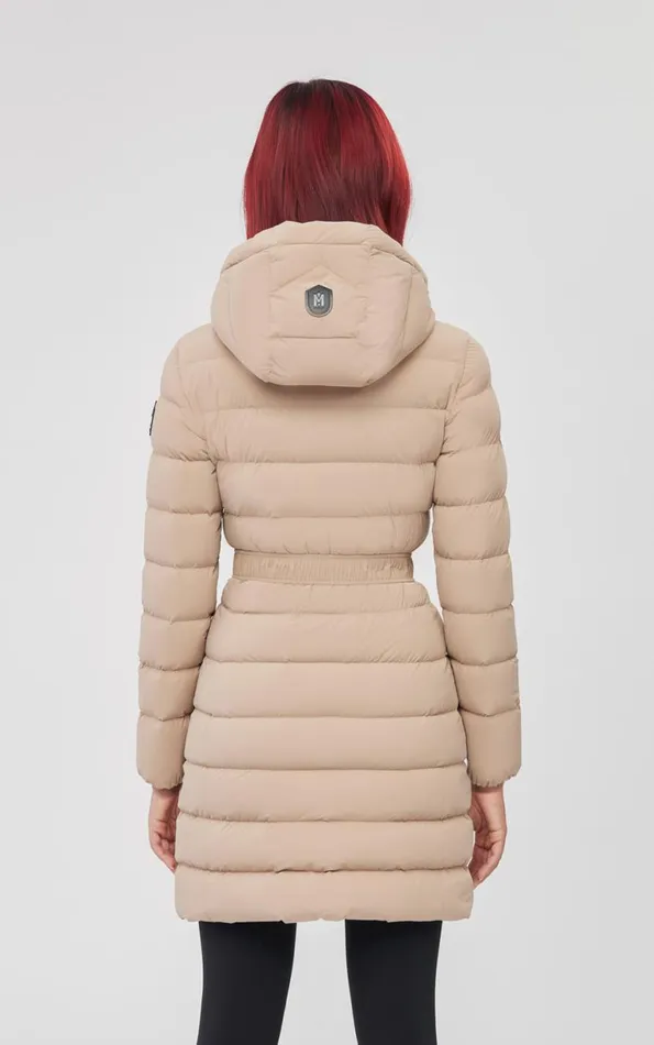 Light Down Jackets Women Mackage ASHLEY Stretch Light Down With Removable Hood Cream Light Down Jackets Women Mackage ASHLEY Stretch Light Down With Removable Hood Cream
