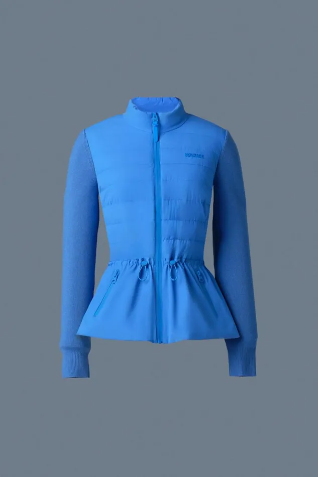 Light Jackets Women Mackage LAIKA Hybrid Down Jacket With Peplum Cream Light Jackets Women Mackage LAIKA Hybrid Down Jacket With Peplum Cream