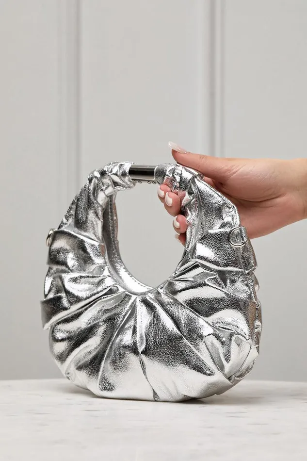 Lilly039s Kloset Bags Women Giselle Chrome Purse Silver