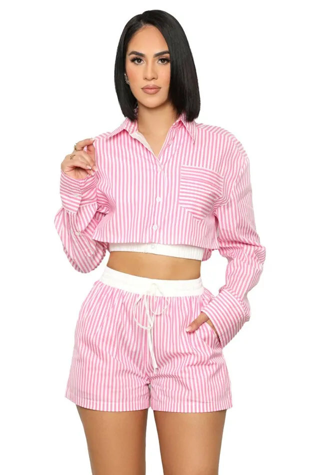 Lilly039s Kloset Sets Women Candyland Stripe Short Set