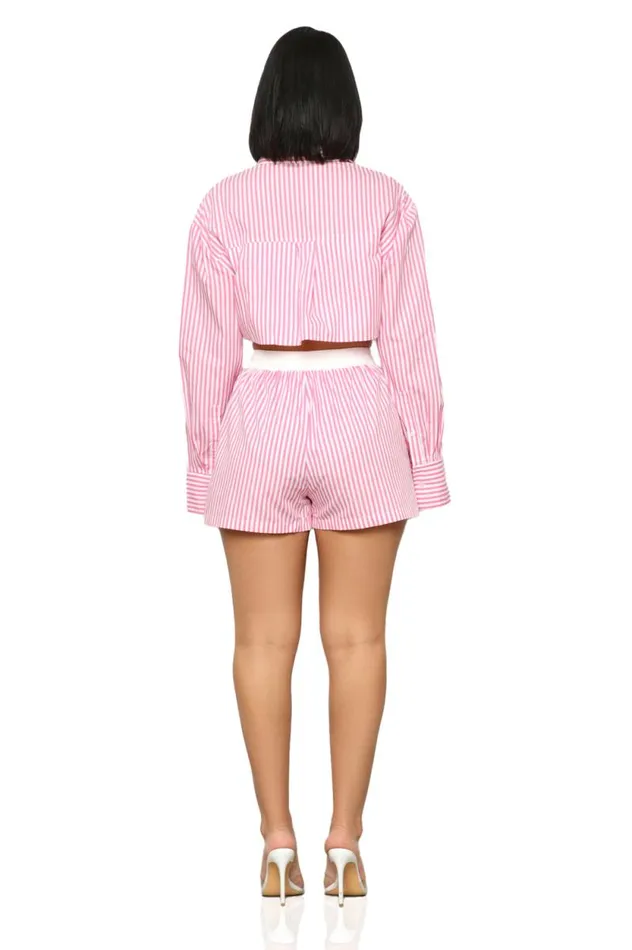Lilly039s Kloset Sets Women Candyland Stripe Short Set