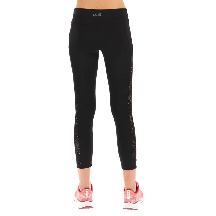 Lotto Sport Pants and Leggings WomanMan WORKOUT CAPRI W All Black Lotto Sport Pants and Leggings WomanMan WORKOUT CAPRI W All Black