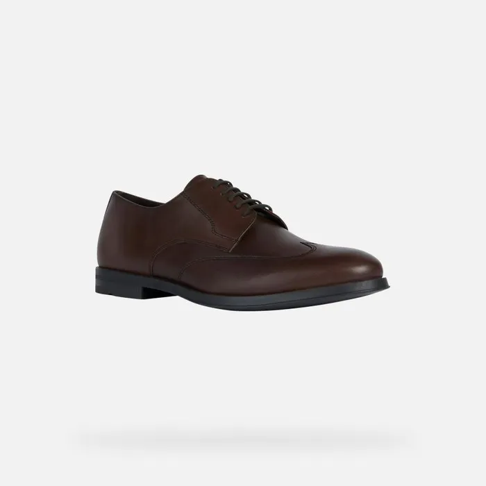 Man Geox Formal Shoes DECIO Men039s Brown Special Occasion Shoes Geox Dark Brown