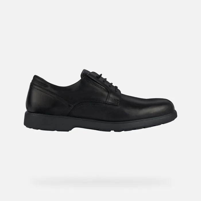 Man Geox Formal Shoes SPHERICA EC11 Men039s Black Leather Shoes Geox Black