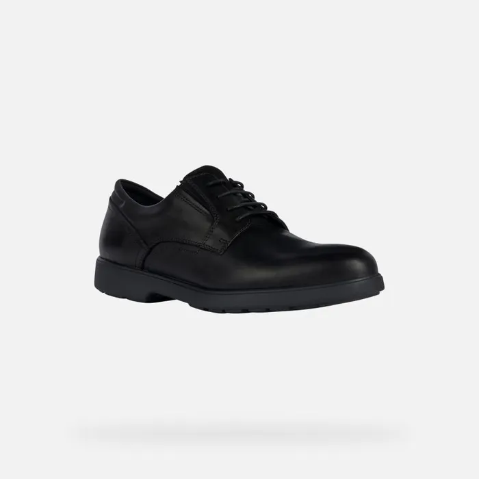 Man Geox Formal Shoes SPHERICA EC11 Men039s Black Leather Shoes Geox Black