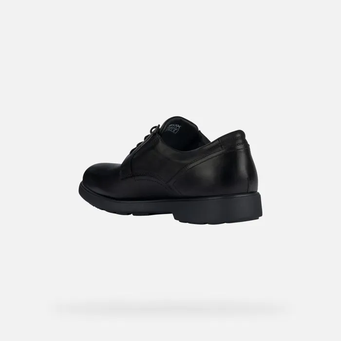 Man Geox Formal Shoes SPHERICA EC11 Men039s Black Leather Shoes Geox Black