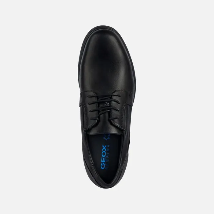 Man Geox Formal Shoes SPHERICA EC11 Men039s Black Leather Shoes Geox Black