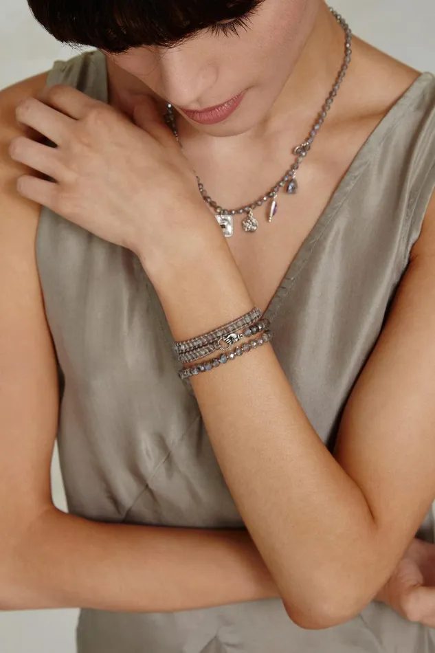 Mano Triple Wrap Bracelet Labradorite Women Chan Luu Bracelets