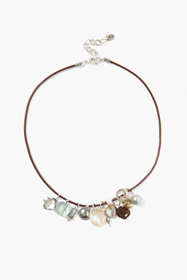 Mariposa Charm Necklace Silver Mix Women Chan Luu Necklaces