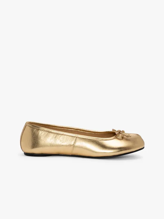 Mason Ballet Flat Gold Women Shoes Lisa Says Gah