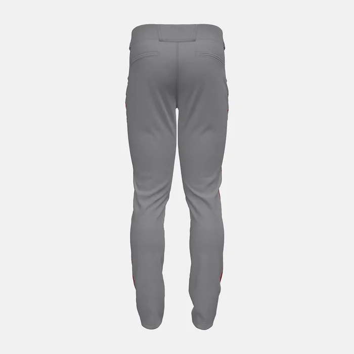 Men Adversary 2 Baseball Piped Pant Tapered Grey With Red New Balance Pants Men Adversary 2 Baseball Piped Pant Tapered Grey With Red New Balance Pants