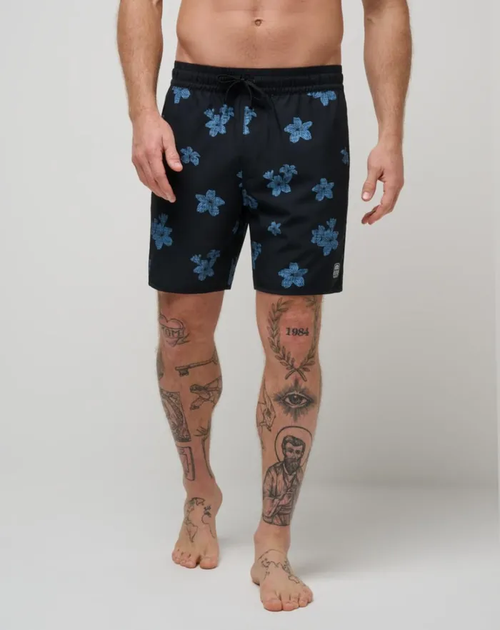 Men Boardshorts TravisMathew PINEAPPLE TIME BOARDSHORT Black