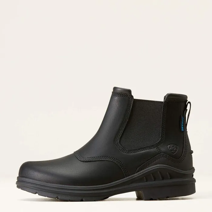 Men Chelsea Boots Ariat Barnyard Twin Gore II Waterproof Boot Black