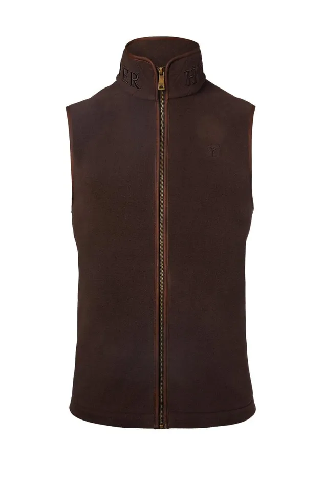 Men Country Fleece Gilet Chocolate Holland Cooper Gilets