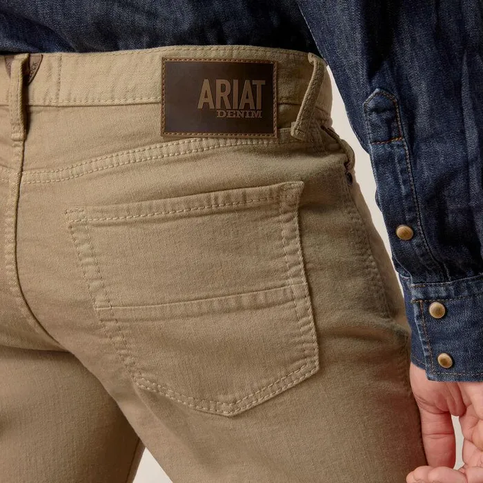 Men Denim Ariat M7 Grizzly Straight Jean Dark Khaki Men Denim Ariat M7 Grizzly Straight Jean Dark Khaki