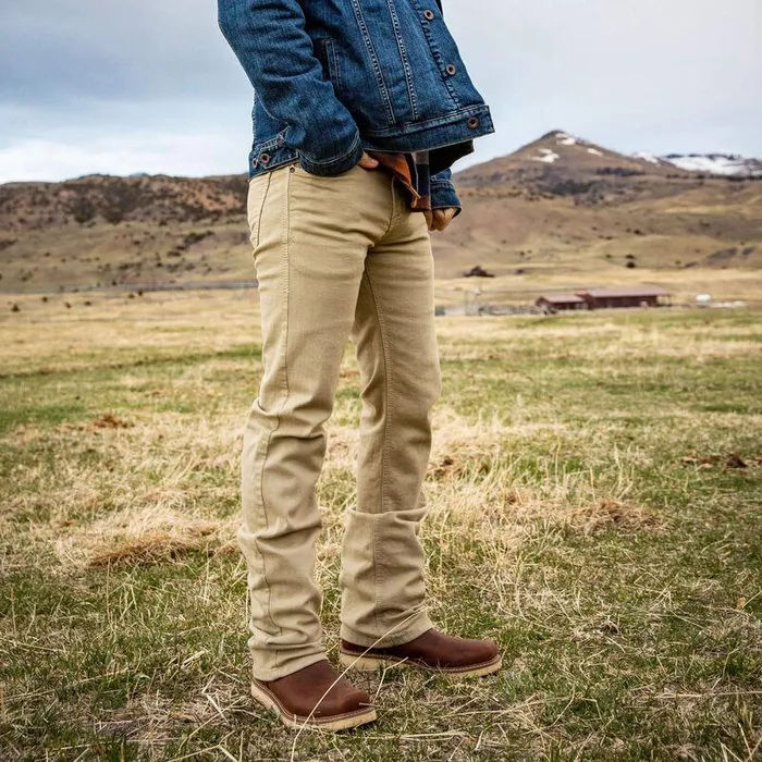 Men Denim Ariat M7 Grizzly Straight Jean Dark Khaki Men Denim Ariat M7 Grizzly Straight Jean Dark Khaki