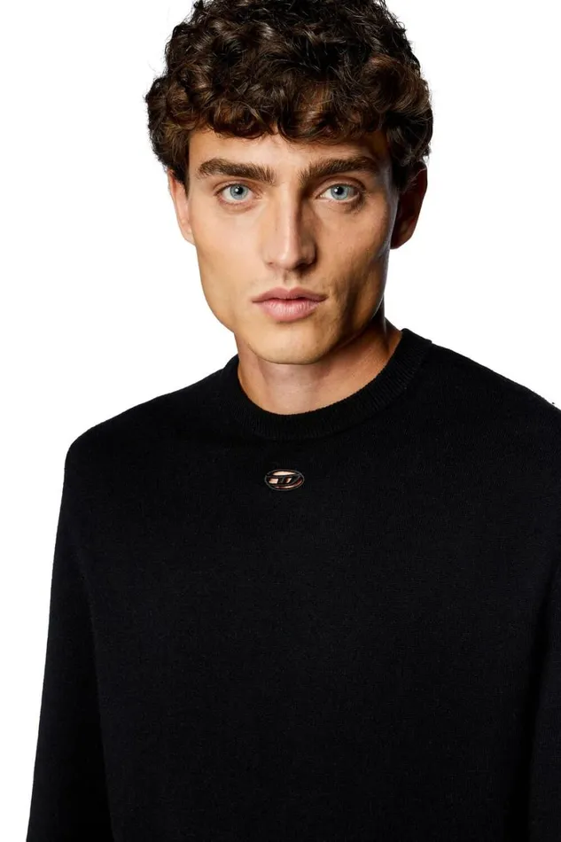 Men Diesel Knitwear KVIERI Black Men Diesel Knitwear KVIERI Black