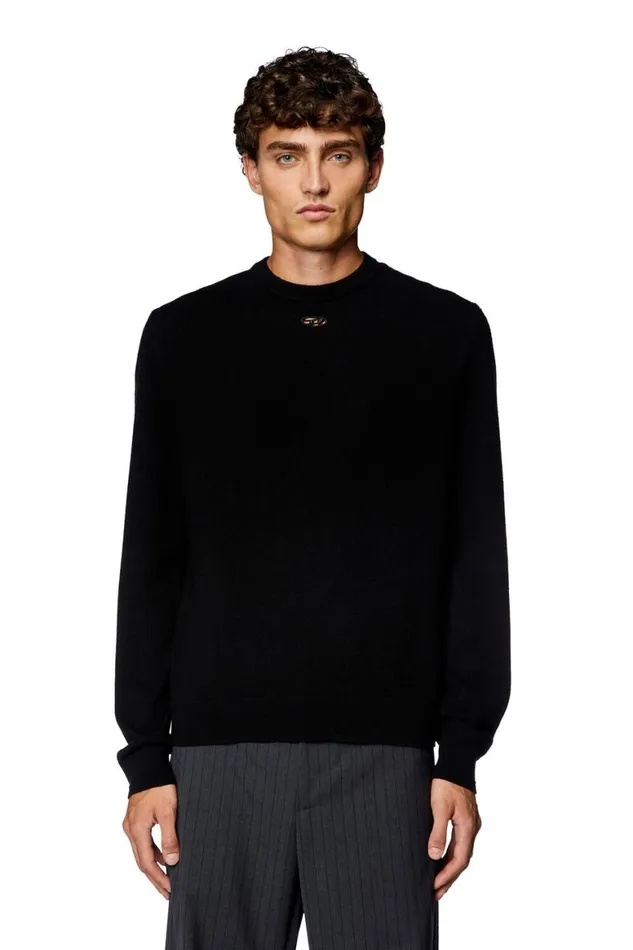 Men Diesel Knitwear KVIERI Black Men Diesel Knitwear KVIERI Black