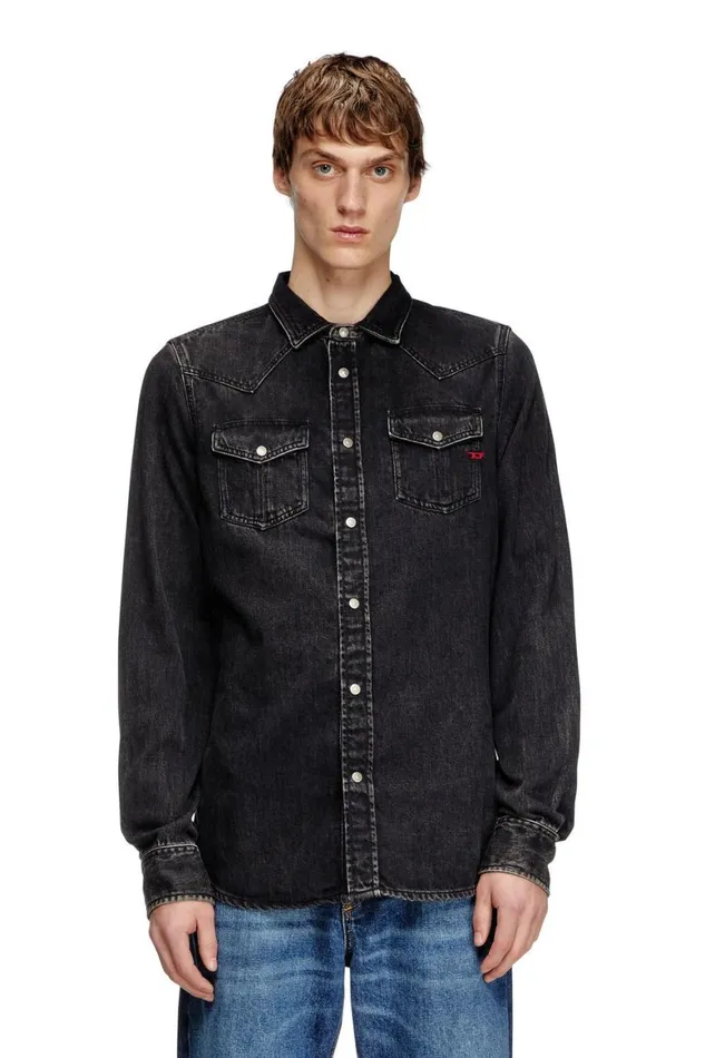Men Diesel Shirts DVEGA Black