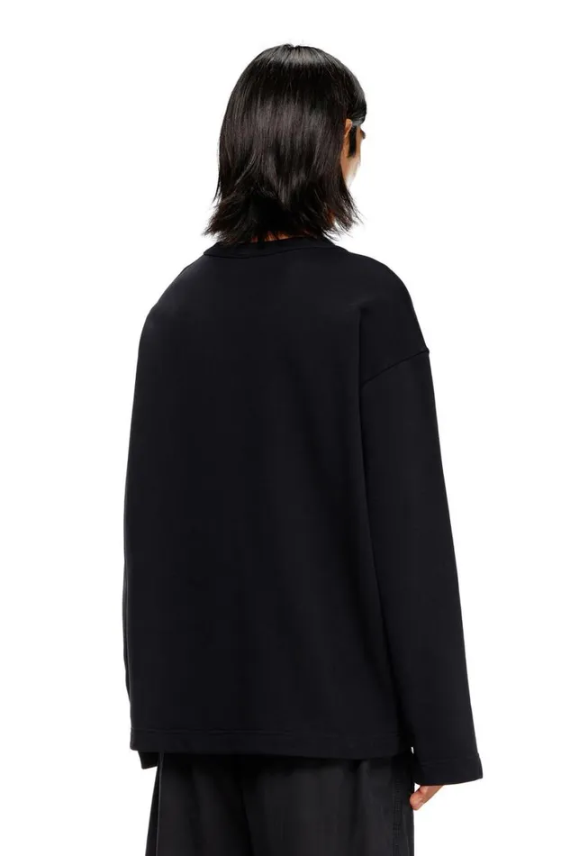 Men Diesel Sweatshirts and Hoodies SMACSISOD Black