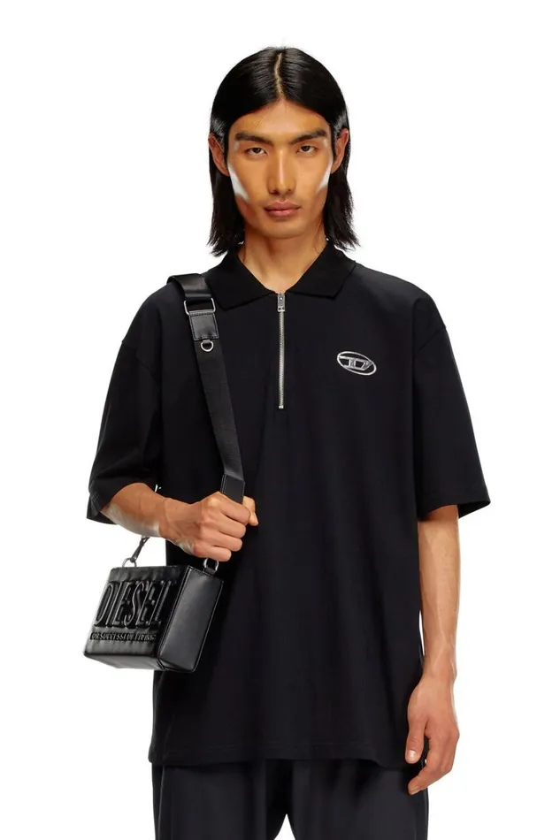 Men Diesel TShirts and Polos TVOROD Black Men Diesel TShirts and Polos TVOROD Black