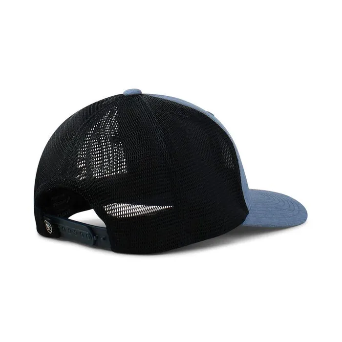 Men Hats and Caps Ariat Embroidered Shield Logo Cap Blue Men Hats and Caps Ariat Embroidered Shield Logo Cap Blue