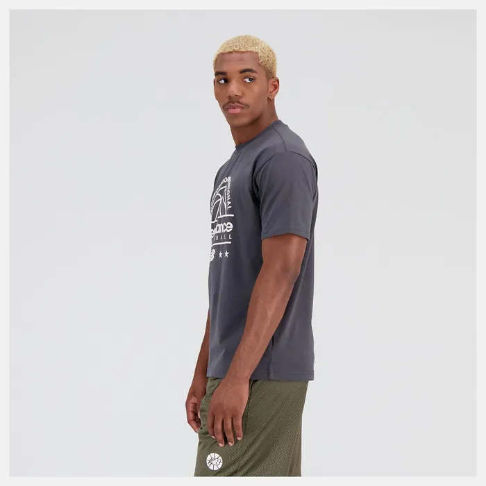 Men Hoops Cotton Jersey Short Sleeve Tshirt Blacktop New Balance Shirts Men Hoops Cotton Jersey Short Sleeve Tshirt Blacktop New Balance Shirts