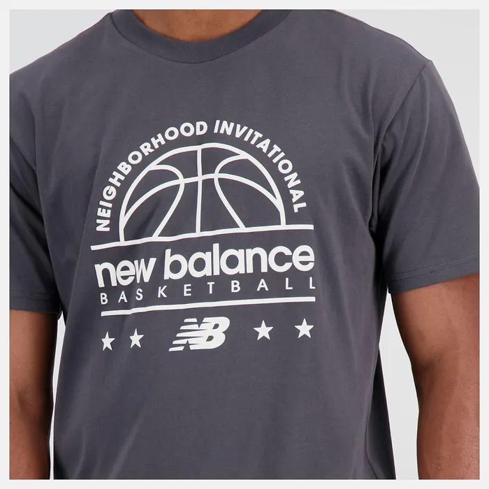 Men Hoops Cotton Jersey Short Sleeve Tshirt Blacktop New Balance Shirts Men Hoops Cotton Jersey Short Sleeve Tshirt Blacktop New Balance Shirts