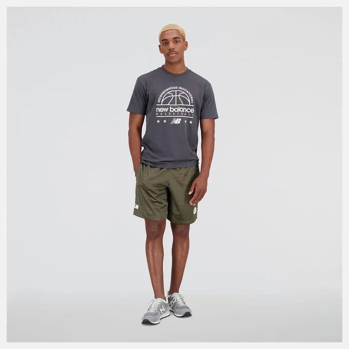 Men Hoops Cotton Jersey Short Sleeve Tshirt Blacktop New Balance Shirts Men Hoops Cotton Jersey Short Sleeve Tshirt Blacktop New Balance Shirts