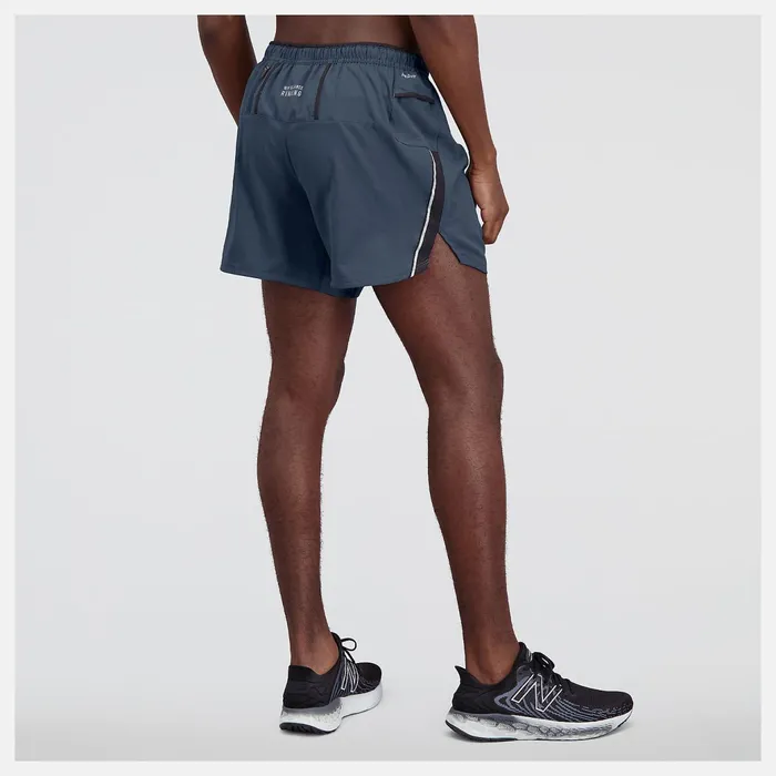 Men Impact Run 5 Inch Short Thunder New Balance Shorts