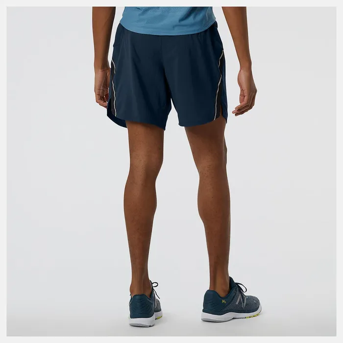 Men Impact Run 7 Inch Short Natural Indigo New Balance Shorts