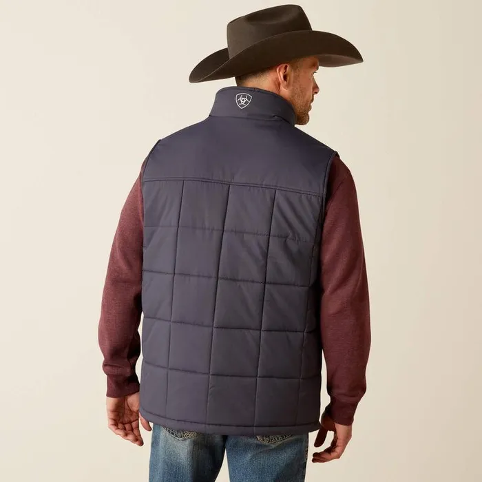 Men Jackets and Vests Ariat Crius Insulated Vest Odyssey Grey