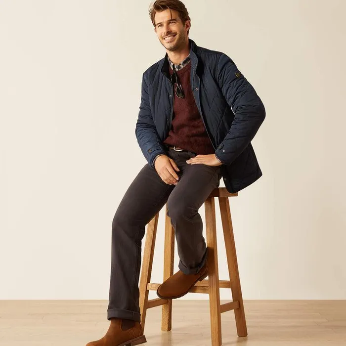 Men Jackets and Vests Ariat Woodside Jacket Navy Men Jackets and Vests Ariat Woodside Jacket Navy