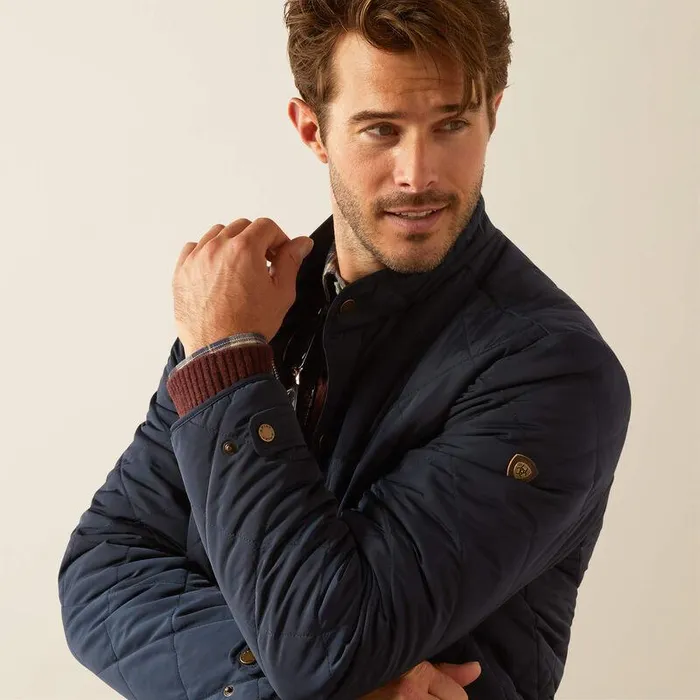 Men Jackets and Vests Ariat Woodside Jacket Navy Men Jackets and Vests Ariat Woodside Jacket Navy